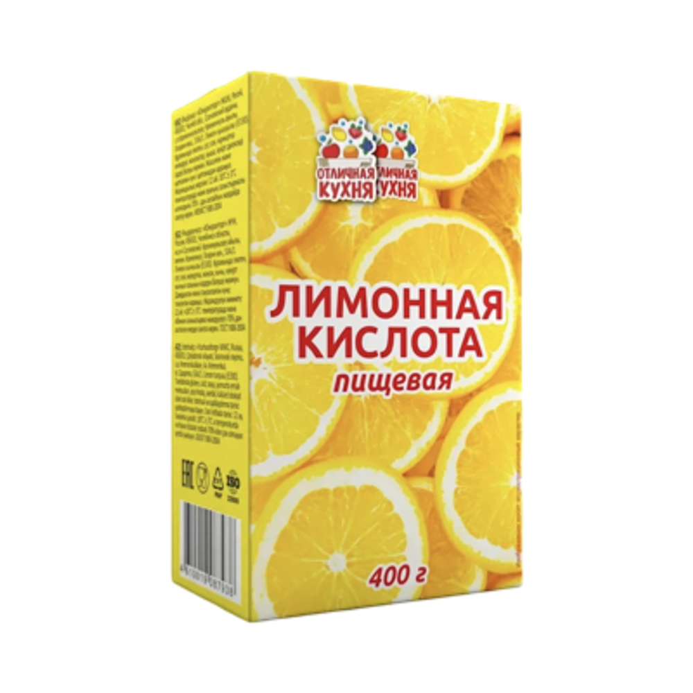 Лимонная кислота 400 гр*24шт Отличная Кухня