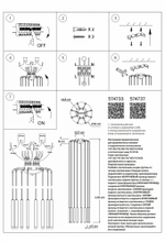 Подвесная люстра Lightstar Tubo L8T747447