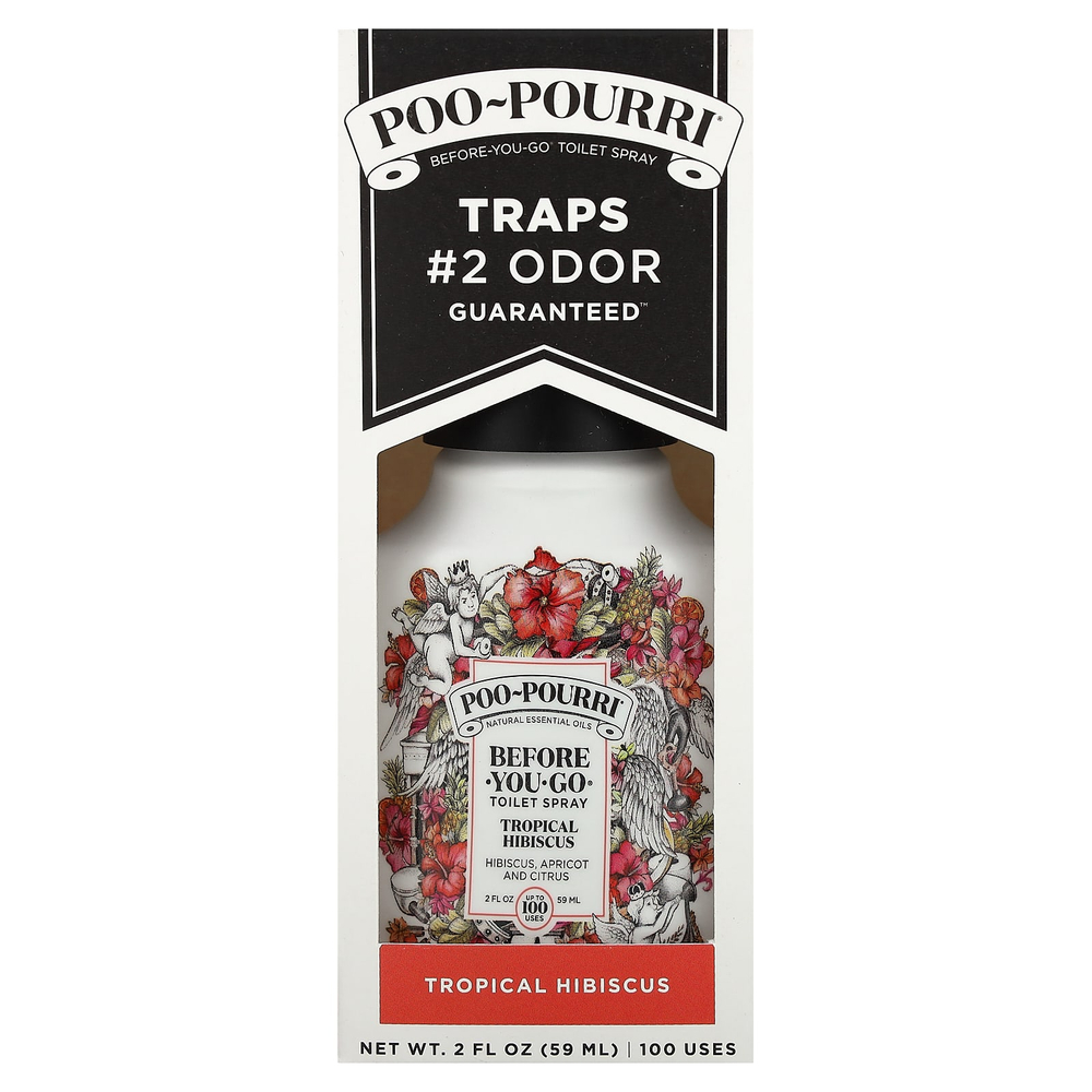 Poo-Pourri, спрей для туалета Before-You-Go®, тропический гибискус, 59 мл
