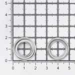 Люверсы металл ⌀11.0 мм (внутр.), h=5.2 мм, внешн. ⌀20.0 мм, цв. серебро BIG, 11-5221/22, 100 шт, BIG