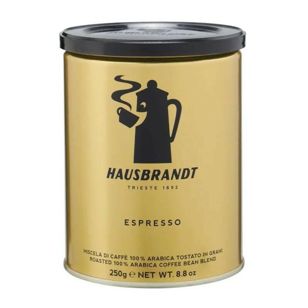 Кофе в зернах Hausbrandt Espresso жестяная банка 250 г, 2 шт
