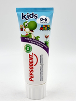 Pepsodent Kids Зубная паста для детей 0-6 лет с фруктовым вкусом, super mario, 75 мл (Франция)