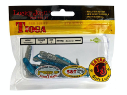 Виброхвосты съедобные LJ Pro Series TIOGA 2.4in(6,2 см), цв. T05, 9 шт.