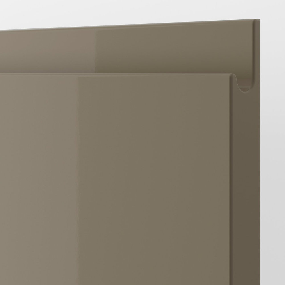 IKEA VOXTORP  (ИКЕА ВОКСТОРП)  -  Фасад ящика - глянцевый тёмный серо-коричневый 40х20 см