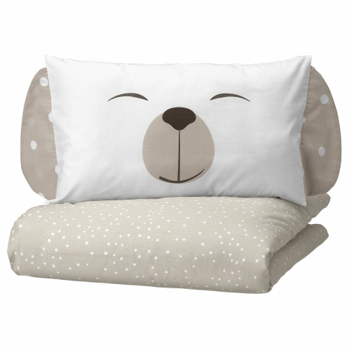 Комплект постельного белья IKEA DROMSLOTT (ДРЕМСЛОТТ), Детский, Бежевый, 60x120 см