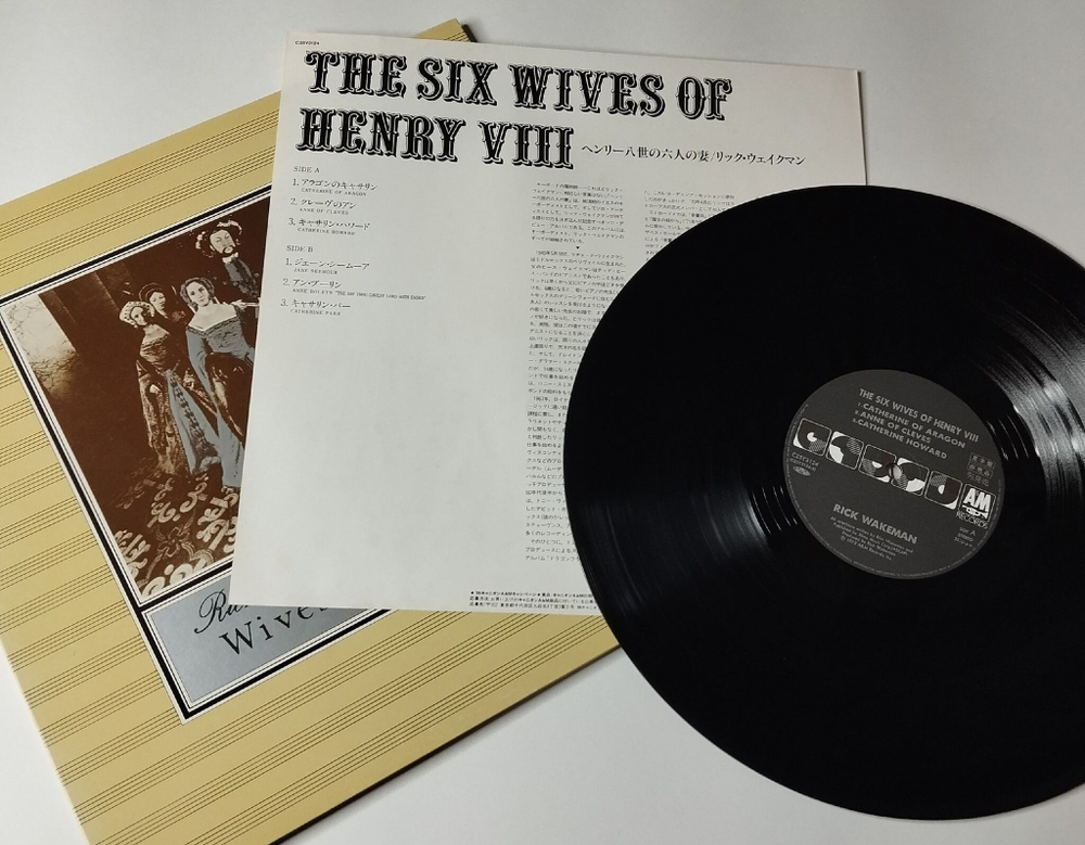 Винтажная виниловая пластинка LP Rick Wakeman The Six Wives Of Henry VIII (Japan 1986) (No Obi) (Promo)