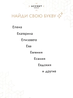 Булавка брошь с буквой Е