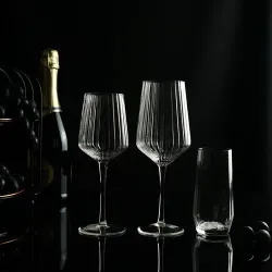 Бокал для вина 355 мл "Streak Optical" d 7,8/6,1 см h22 см P.L. - BarWare [6]