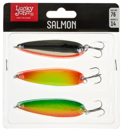 Блесна Lucky John Salmon 76 мм, 14 г, цвет MIX1, арт. LJSAL014-MIX1