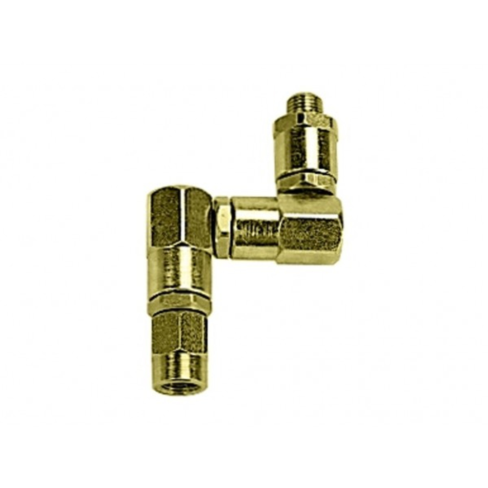 Шарнир поворотный тройной 1/4" для смазочного пистолета, ECODORA (Италия)