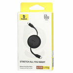 Кабель-зарядка Type-C на Type-C Baseus Free2Pull Mini Retractable 60W 1м (P10364500111-01) чёрный