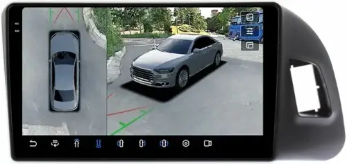 Магнитола для Audi Q5 8R 2008-2016 без джойстика MMI - FarCar BX9-360-9561A монитор 9.5" 2K QLED на Android 13, Быстрая, CarPlay, 4G SIM-слот, 4 камеры в комплекте