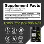 NutraBio, Performance, микронизированный моногидрат креатина, 1000 г (35,3 унции)
