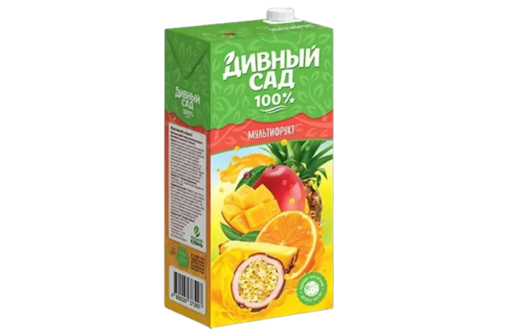 Нектар мультифрукт Двный сад РЕДИЗАЙН 1л 12шт