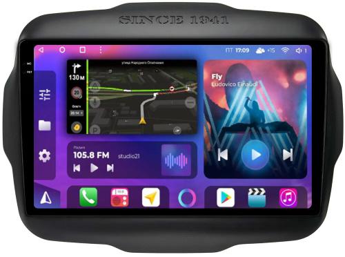 Магнитола для Jeep Renegade 2014-2021 - FarCar BM9-2K-9596 монитор 9.5" 2K QLED на Android 14, Быстрая, CarPlay, 4G SIM-слот