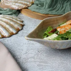 Блюдо овальное 28,5*10,5 см h6,5 см 350 мл для закусок Pearl Leaf Frutti di Mare P.L. [4]