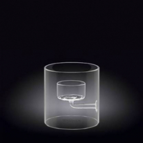 Подсвечник d=90/35 мм. Thermo Glass Wilmax
