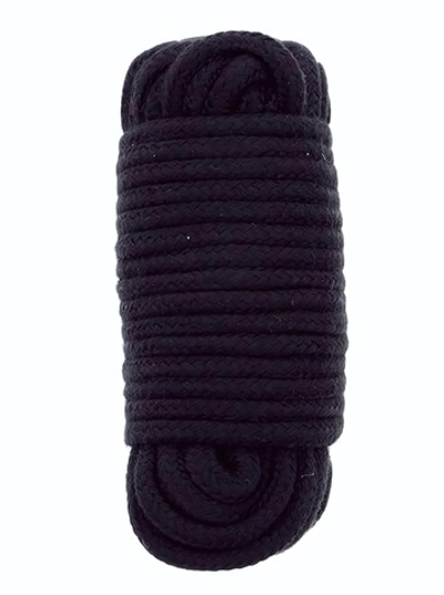 Черная веревка для связывания BONDX LOVE ROPE - 10 м. (Цвет: черный)