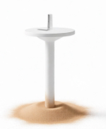 Опора со столиком для зонта Magnani Table, белый