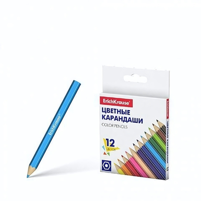 Карандаши 12цв. шестиг. Basic, мини (ErichKrause)