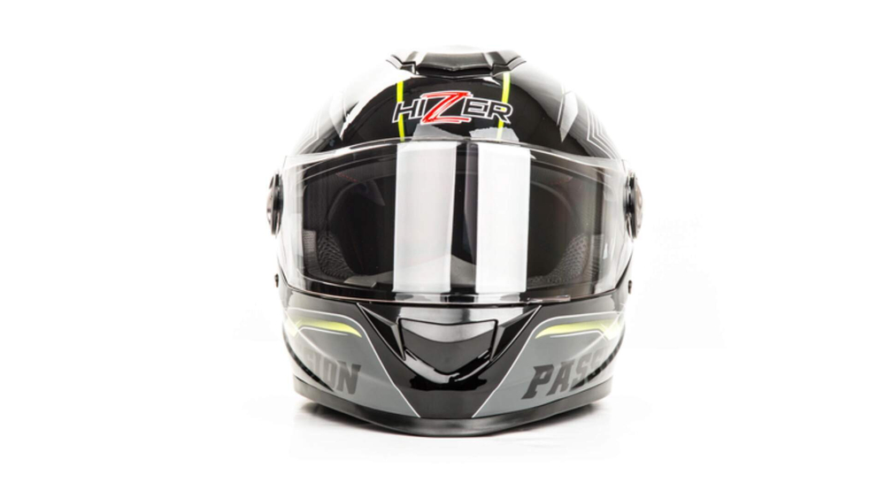 Шлем мото интеграл HIZER B565 №3 (M) black/yellow