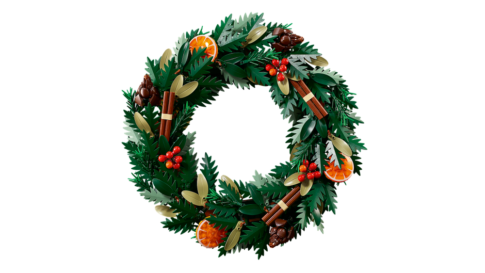 Конструктор Лего Айконс Рождественский венок Botanical Collection | LEGO Icons Wreath 1194 деталей (18+) 10340_УЦЕНКА