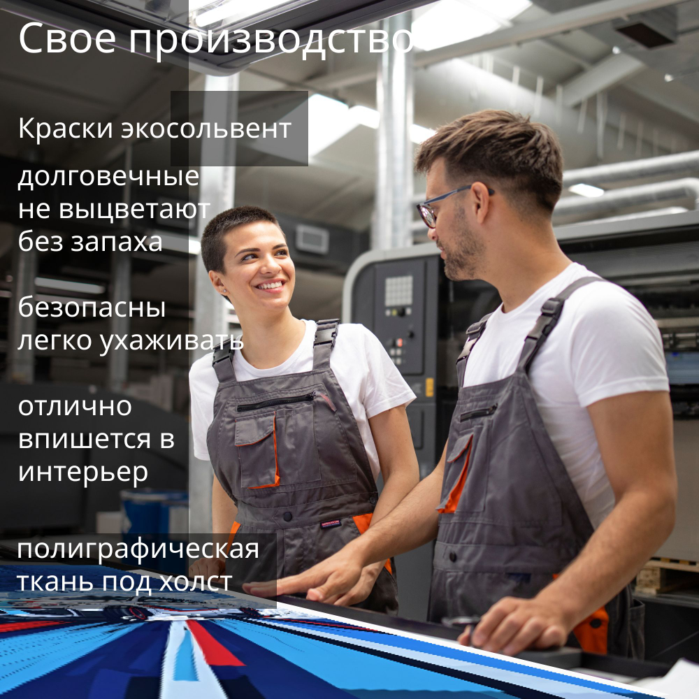 Картина на стену "Снежный тайфун" 50х70см 1шт.