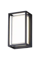 Уличный настенный светильник Rilon PL-2277 SAND BLACK, 12 Вт, чёрный