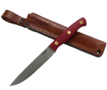 Нож Slender M, N690, микарта красная, насечка, 212.0957