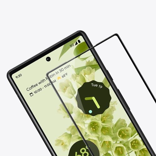 Закаленное стекло 6D для смартфона Google Pixel 6 с черной рамкой, G-Rhino