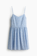 Хлопковое платье с расклешённой юбкой - H&M