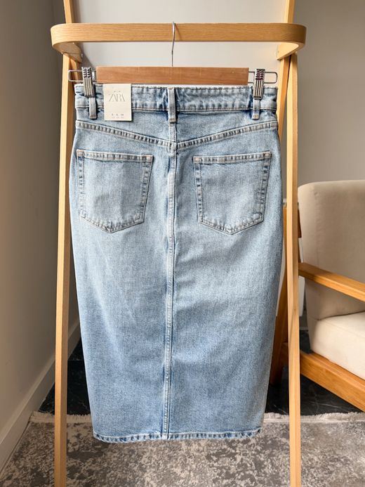 Новая джинсовая юбка Zara, S