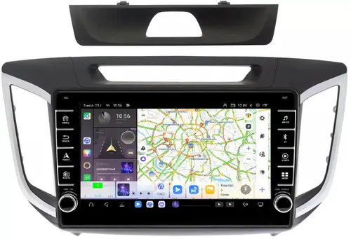 Магнитола для Hyundai Creta 2016-2021 - Kuberg OL-1701 (кнопки и крутилки) Android 13, Быстрая, CarPlay, 4G SIM-слот