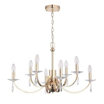 Подвесная люстра 8*E14 SL1405.203.08 латунь ELEGANCE ST-Luce