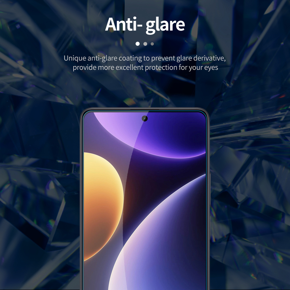 Защитное стекло с прозрачными рамками от Nillkin для Xiaomi Redmi Note 12 Turbo и Poco F5, серия H+Pro Anti-Explosion Glass Screen Protector