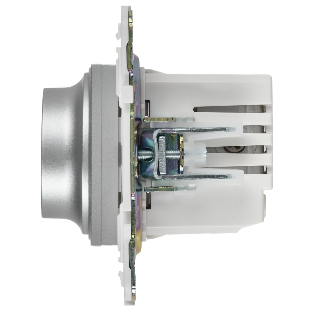 SKANDY Светорегулятор поворотный 600Вт SK-D01S серебряный IEK