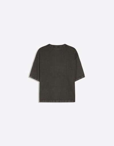 Мужская футболка с коротким рукавом, нашивками и эффектом стирки - BERSHKA