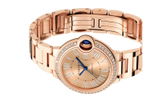CARTIER Blue Balloon Collection Automatic Mechanical Movement 30m Water Resistance Unisex Watch 33mm Gold Dial
