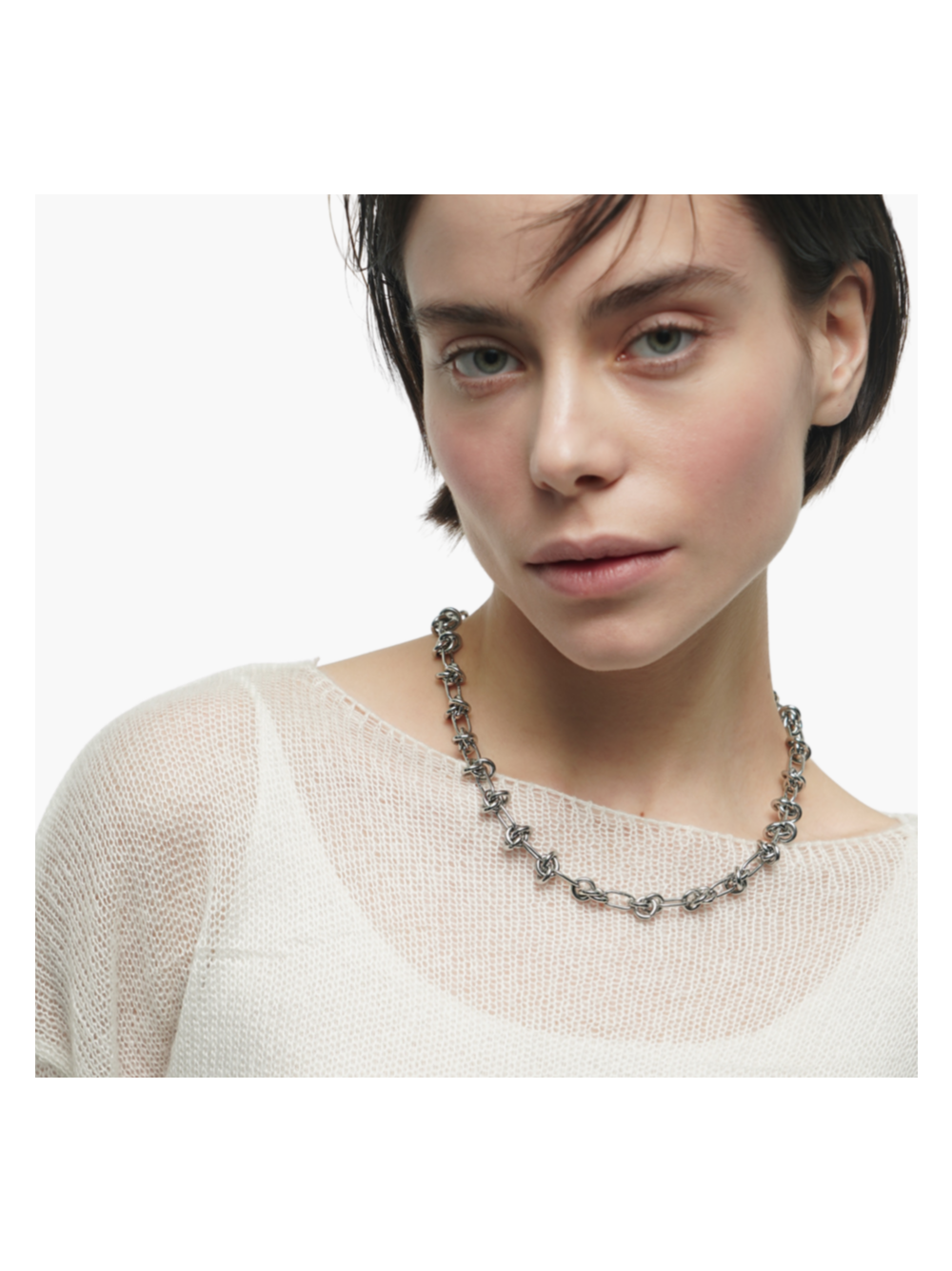 Колье Узел / Knot silver