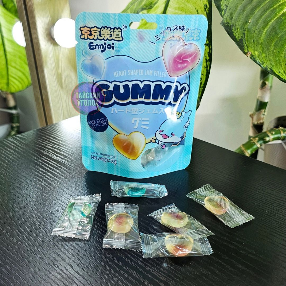 Конфета желейная Ennjoi Guandong Сердце 60 гр