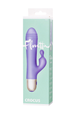 Вибратор с клиторальным стимулятором Flovetta Crocus фиолетовый 17,5 см