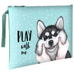 Папка для тетрадей BRAUBERG А4, 1 отделение, полиэстер, на молнии, с ручкой, "Husky", 270941