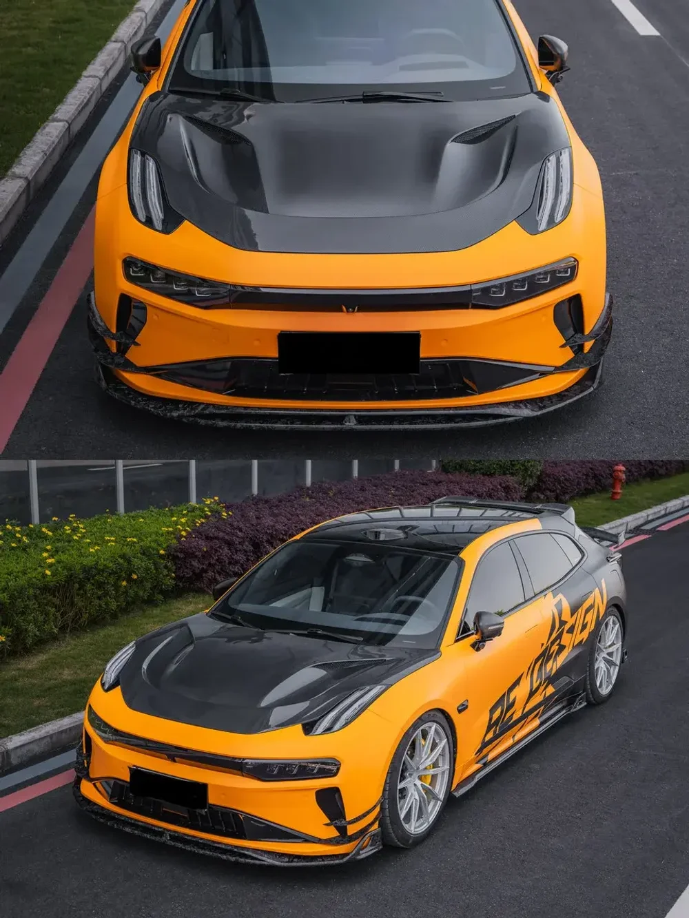 Карбоновый капот для Zeekr 001 2021 / 001 Facelift 2024+