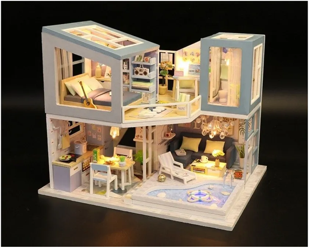 Интерьерный конструктор Hobby Day MiniHouse «Голубая мечта», румбокс 9861001