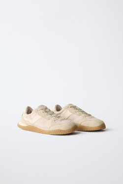 ZARA КРОССОВКИ BAREFOOT, ЭКРЮ