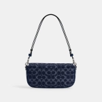Coach Brook Flap Chain Bag In Signature Denim