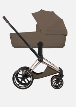 Cybex Priam 5 Style, в цвете Coconut Brown (шасси Rose Gold) + автокресло Cybex Cloud T