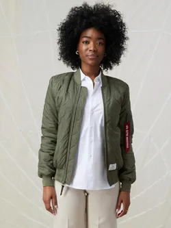 Куртка утепленная женская ALPHA INDUSTRIES L-2B QUILTED FLIGHT JACKET