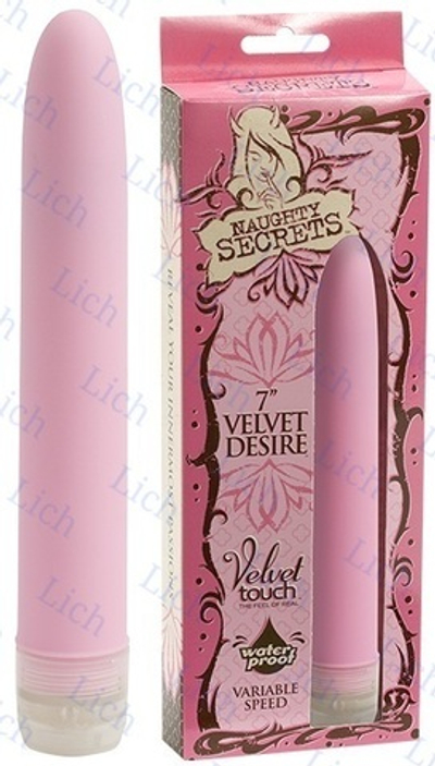 Розовый бархатистый массажер VELVET DESIRE
