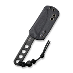 Нож туристический CIVIVI Fixed Blade Circulus сталь 10Cr15CoMoV, рукоять из нержавеющей стали с каменной отделкой чёрная
